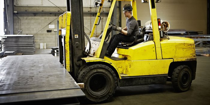 Forklift operator